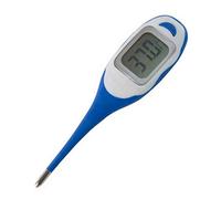 Agri-Pro Veterinary Thermometer. Fast, Accurate Temperature Readings for Pets and Livestock. Large Display. Flexible Tip. Beeps When Ready. Memory Recall. Auto Shut-Off. Water and Shock Resistant.