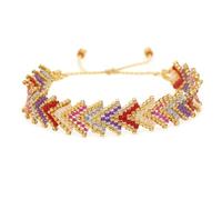 Agriajun Boho Beaded Strand Wrap Bracelets for Women Handmade Adjustable Charm String Rope Braided Bohemia Colorful Seed Beads Friendship Bracelets Fashion Jewelry Gift, 5.5 UK, Glass, no gemstone