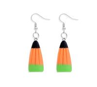 Agriajun Fall Earrings Candy Corn Dangle Earrings for Women, Cute Colorful Charm Earings Thanksgiving Halloween Costume Accessories Holiday Jewelry Gift, Acrylic, No Gemstone