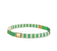 Agriajun Tila Beaded Stretch Strand Bracelets for Women, Cute Boho Stackable Handmade Colorful Mixed Flat Square Beads Elastic Beach Surfer Bracelet Trendy Jewelry Friend Gift, 5.5 UK, Glass, no