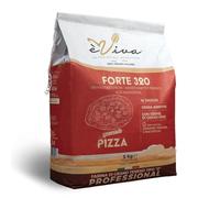 Agricola Piano - Forte 320 | Soft Wheat Flour Type 0, 1 kg, 100% Italian, For Contemporary Pizza, Without Additives, With Live Wheat Germ - High Hydration - èViva