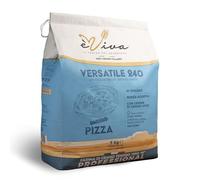 Agricola Piano - Versatile 240 | All-Purpose/Plain Flour Italian Type '0' kg 5 - For Neapolitan Pizza - Natural Italian Flour - Additive-Free - with Live Wheat Germ - Also Ideal for Bread