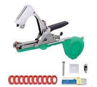 Agricultural Hand Taper Tool, Garden Vine Tying Tape Tool with 10 Roll, Ergonomic Design, Efficiency 450 Ties per Hour for Vineyards, Berry Bushes and Climbing Plants Green