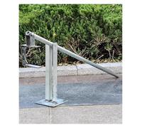 Agricultural Stake Puller with Base, Adjustable Stake Puller,High-leverage Fence Post Puller,Multifunction Metal Pole Extraction Tool for Farm Garden Construction(L)