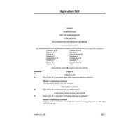 Agriculture Bill Third Marshalled List of Amendments to be moved in Committee of the Whole House (House of Lords) HLB 112 III