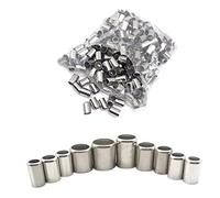 Agriculture Spray Pipe Crimp Connector Hose Crimp Tools, Stainless Steel Sleeve Pipe Exhaust Connector 11.5MM -18MM Pipe Joiner (Color : 18mm 20pcs)