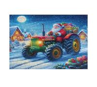 Agriculture Vintage Tractor 300 Piece Jigsaw Puzzle for Adults Rural Life Lunch Break Activity Quick Escape No Duplicate Pieces for Busy Professionals 300 PCS