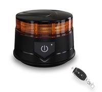 Agrieyes Remote Control Beacon Light, Rechargeable Wireless Flashing Lights, 12-30V Amber Strobe Lights for Golf Cart Magnetic, Safety Warning Caution Lights for Trucks, Construction