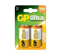 GP Batteries Ultra Alkaline D 2 Pack One size