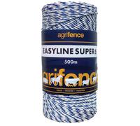 Agrifence Easyline SUPER 6 White Polywire Electric Fence Wire - Horse Electric Fencing - Size: 500m