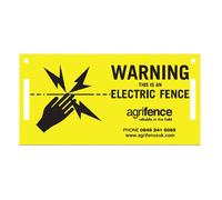 Agrifence Warning Signs Pack3 - Horse Electric Fencing - Size: Medium