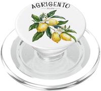 Agrigento Sicily Lemon Art Italian Fruit Sicilia Vintage PopSockets PopGrip for MagSafe