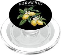 Agrigento Sicily Lemon Art Italian Fruit Sicilia Vintage PopSockets PopGrip for MagSafe