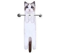 AGRIMONY Cat Funny Hand Towels - Cute Bathroom Kitchen Towels Cat Decor Decorative Hanging Towels Super Absorbent Soft-Valentine Christmas House Warming New Home Gifts for Women Cat Lovers- Ragdoll