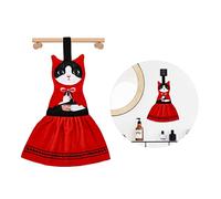 AGRIMONY Cat Funny Hand Towels for Bathroom Kitchen - Cute Decorative Fairy Tale Cat Decor Hanging Washcloths Towels Super Absorbent Soft-Valentine Housewarming Birthday Gift for Women Cat Lovers