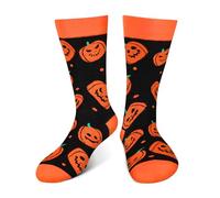 AGRIMONY Funny Halloween Socks for Men Women Teen Boys - Spooky Fun Novelty Crazy Funky Silly Cute Dress Crew Cool Socks - Halloween Beer Gifts