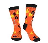 AGRIMONY Funny Halloween Socks for Men Women Teen Boys - Spooky Fun Novelty Crazy Funky Silly Cute Dress Crew Cool Socks - Halloween Beer Gifts
