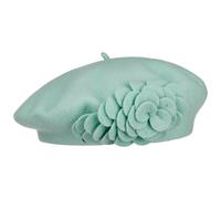 Agris Flower Wool Basque Beret by Lierys