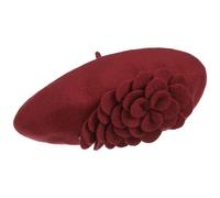 Agris Flower Wool Basque Beret by Lierys