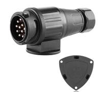 AGRISHOP 13 PinTrailer Plug, 12V 13Pin Trailer Electrical Connector Wiring Plug, 13 Pin Caravan Plug, Waterproof 13pin Tow Bar Towing Plug For Caravan Bike Carrier