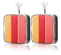 AGRISHOP 2x Trailer Lights 12/24v 5Functions LED Caravan Lights Rear