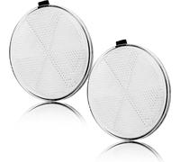AGRISHOP 2x Trailer Round Reflectors White Ø80mm Self Adhesive Reflectors for Caravan Horsebox,Stick-on Round Reflector for Gate Posts