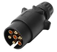 AGRISHOP 7 Pin Trailer Plug Waterproof, Trailer Electrical Connector 7pin Plug, 12V Towing Caravan Plug