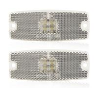 AGRISHOP Front Position Lights White LED 10-30v 2pieces Side Marker Lights with Reflector Outline Clearance Lights