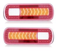 AGRISHOP LED Trailer Lights,2PCS 12/24V Trailer Led Lights,LED Trailer Rear Tail Lights,LED Trailer Reverse Lights LED Sequential Light Trailer Lights LED Submersible for Van Caravan Tractor E-mark