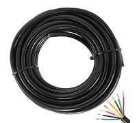 AGRISHOP Round 8Core Cable,7x 0,5 mm²+1x1mm² Automotive 8Core 12v 24v Thin Wall Wire 10m Coil Perfect for Led Lights Wiring Connecting,Caravan,Towing Cable