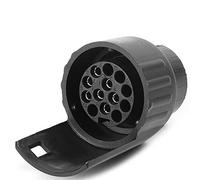 AGRISHOP Trailer Adaptor 7 to 13 Pin, 12 V 7 Pin Car to 13 Pin Trailer Adapter Waterproof Car to Trailer, Towing Hitch Adapter 7 to 13 for Cars Caravan Truck Wheel Carrier Car Truck