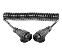 AGRISHOP Trailer Connection Extension Cable 13pin Caravan Extension Coiled Lead 3.2M