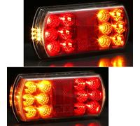 AGRISHOP Trailer Tail Lights Set of 2 - Rear Light for Trailer 12/24 V