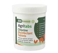 Agritabs DEFRA Listed Disinfectant & Livestock Water Tablets 200 per Tub x2