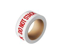 Agritel Do Not Stack Tape, 48mm x 66m, Polypropylene, Hotmelt, Box of 36 Rolls for Pallets & Parcels