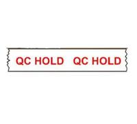 Agritel QCHold Printed Tape - 48mm x 66m - White with Red Safety Warning - Self-Adhesive Packaging Tape for Warehouses & Food Production - Pack of 18 Rolls