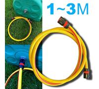 Agritrade Ak 1/2" 2M Tap Connector For Garden Irrigation - 6-Layer Flexible Hose With 2 Connectors, Food-Safe