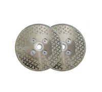 Agritrade Ak- Diamond Cutting Disc (100mm/4") Dry And Wet Cutting/grinding - Electroplated Double Side Coated -M14, 5/8-11 Flange