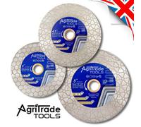Agritrade Ak- Diamond Cutting Grinding Disc (5X 105mm/4") Triangle Design Double-Sided For Marble Brick Granite