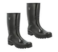 Agritrade AK Grand Men's Waterproof PVC Wellington Boots | Robust men's PVC wellies in three solid colours, with heel energy absorption and no protective toe cap