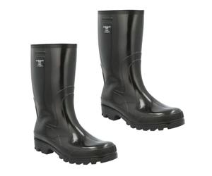 Agritrade AK Grand Men's Waterproof PVC Wellington Boots | Robust men's PVC wellies in three solid colours, with heel energy absorption and no protective toe cap