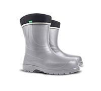 Agritrade AK LAURA Ladies Thermal Rain Boots Lightweight EVA -30C Wellies Wellingtons Non-slip Sole Removable Insulated Input (6 UK, Silver, 6)