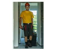 Agritrade Ak Uk 28-30W (Eu46) Shorts Men Work Half Elastic Waist Triple Stitched Cordura Reinforcing Stress Points Red Inserts