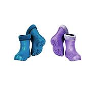 Agritrade AK Ultralight Insulated Children's Rubber Wellies EVA -30 Degrees Kids Winter Boots Girl Boy Quality Durable Flexible Comfortable (2.5 UK, Purple, 2.5)