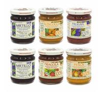 Agritur - Mixed Compotes 100% Organic Fruit, No Added Sugar, Natural and Artisan, Ideal for Breakfast and Snacks, Perfect as a Dessert Topping, Mixed Pack 6×210g