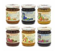 Agritur - Mixed Organic Preserves, No Added Sugar, Only Fruit Sugars, Natural, Ideal for Breakfast and Snacks, Perfect as a Dessert Topping, Pack of 6×210g