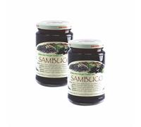Agritur - Organic Extra Elderberry Jam Classic Bio, 60% Fruit, with Cane Sugar and Pectin, Natural and Tasty, Ideal for Breakfast, Desserts and Yoghurt, Pack of 2×330 g