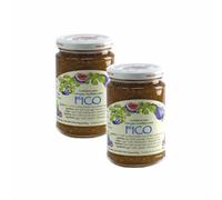 Agritur - Organic Extra Fig Jam Classic Bio, 60% Fruit, with Cane Sugar and Pectin, Natural and Tasty, Ideal for Breakfast, Desserts and Yoghurt, Pack of 2×330 g