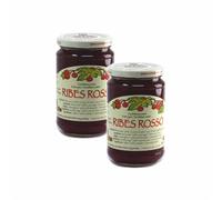 Agritur - Organic Extra Redcurrant Jam Classic Bio, 60% Fruit, with Cane Sugar and Pectin, Natural and Tasty, Ideal for Breakfast, Desserts and Yoghurt, Pack of 2×330 g