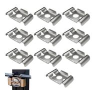 AgroBlocchi Brackets - Steel Fence Clips, Sturdy Wire Clamps | Multi-Purpose Mounting Hooks, Durable Supports for Pathway Patio Yard Garden Backyard During Agricultural Maintenance Activities